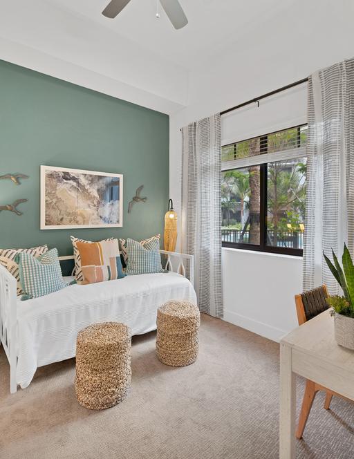 The Remy model bedroom with daybed